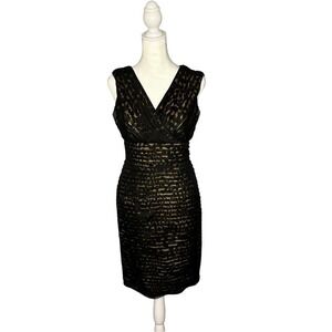 𝅺tadashi Shoji LBD Cocktail Dress Size 6P